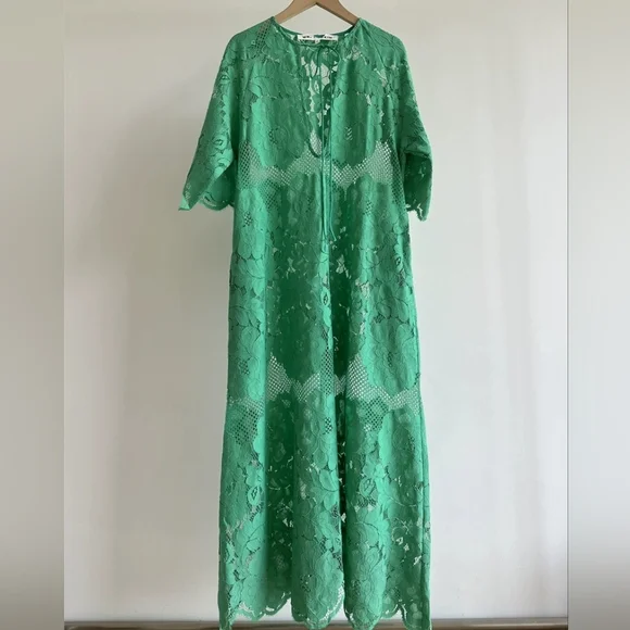 Mr. Larkin Lola Dress In Green - Picture 4 of 12